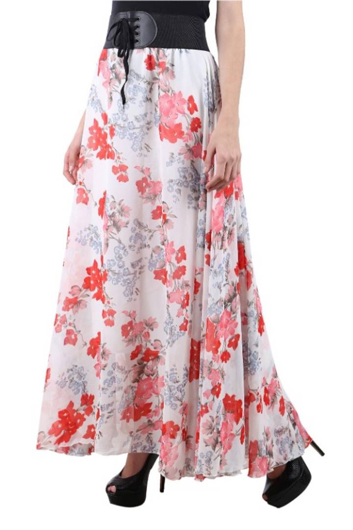 Printed Long Skirt