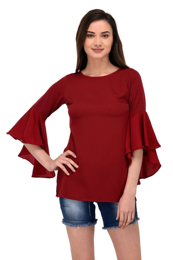 Crepe Regular Length Top For Women's