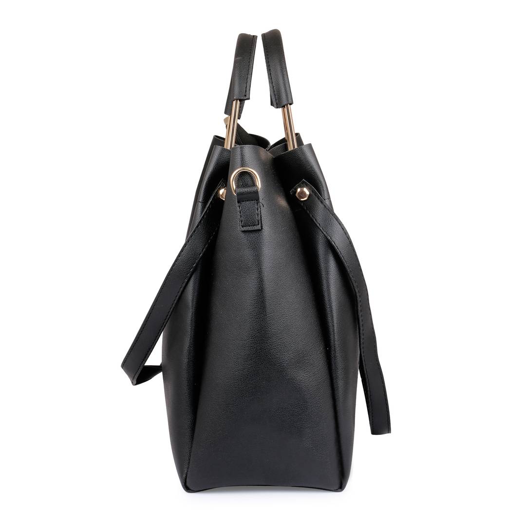 Stylish Leatherette Handbag With Sling Bag Combo