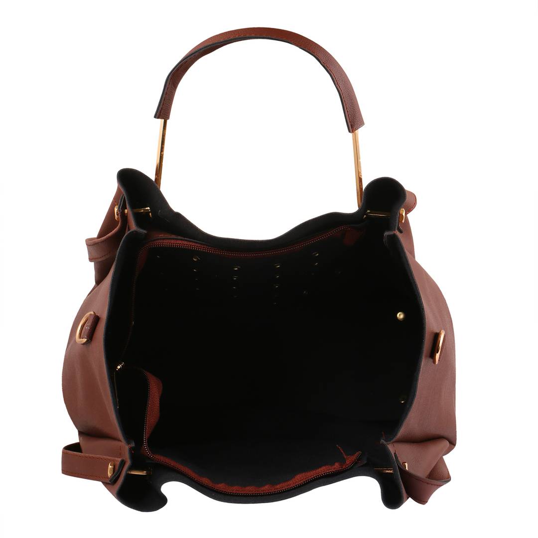 Stylish Leatherette Handbag With Sling Bag Combo