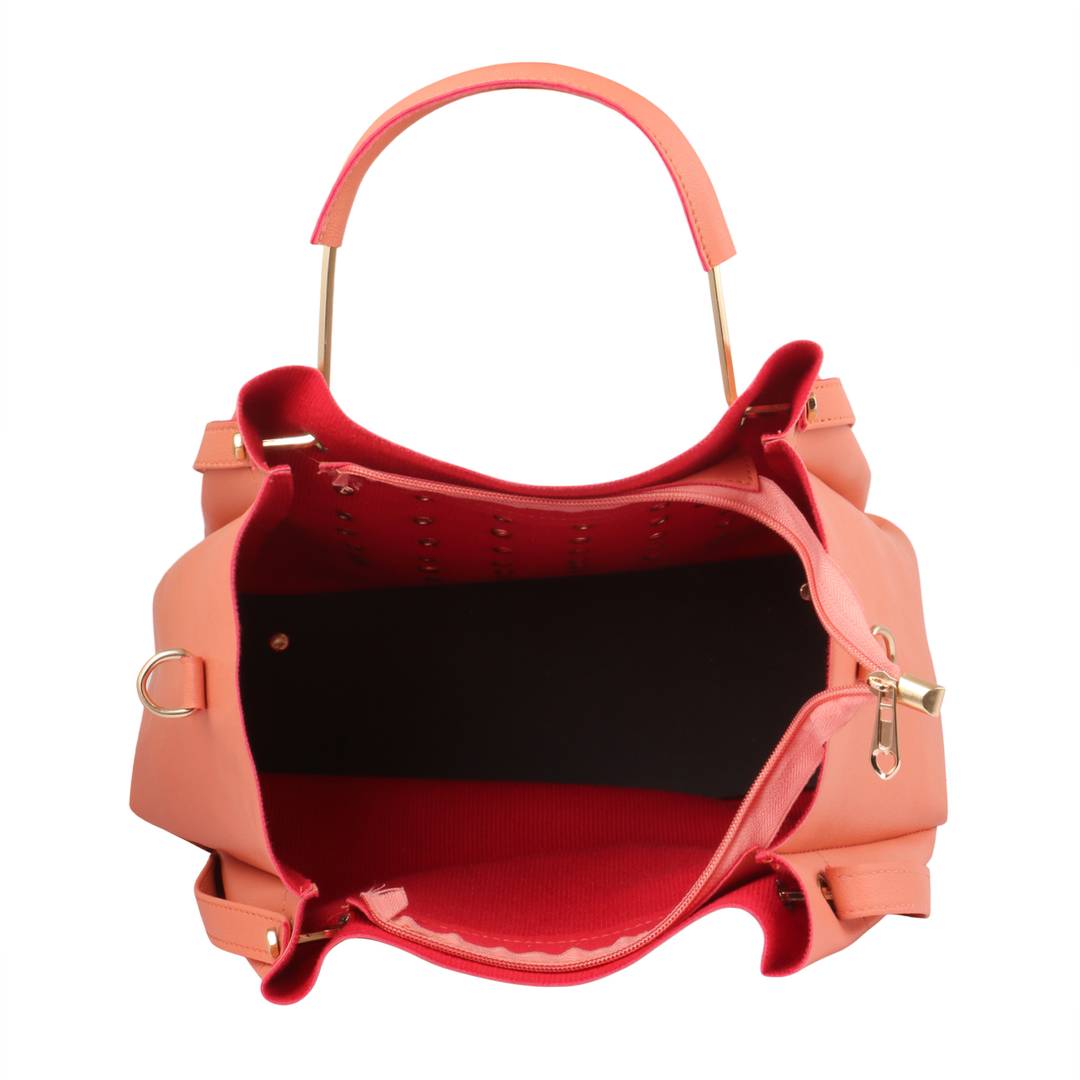 Stylish Leatherette Handbag With Sling Bag Combo