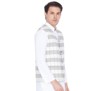 Men's Multicoloured Cotton Blend Nehru Jackets