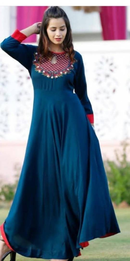 Strylish Gotta Aari Work Rayon Kurtas