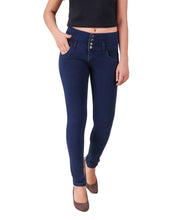 Load image into Gallery viewer, Trendy Dark Blue Denim Jeans For Women&#39;s