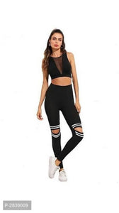 Wonen knee cut jegging