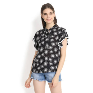 Black With Star Print 11051