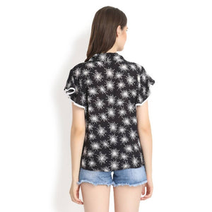 Black With Star Print 11051