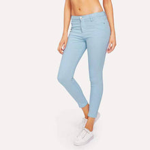 Load image into Gallery viewer, Denim Blue Jeans For Women&#39;s