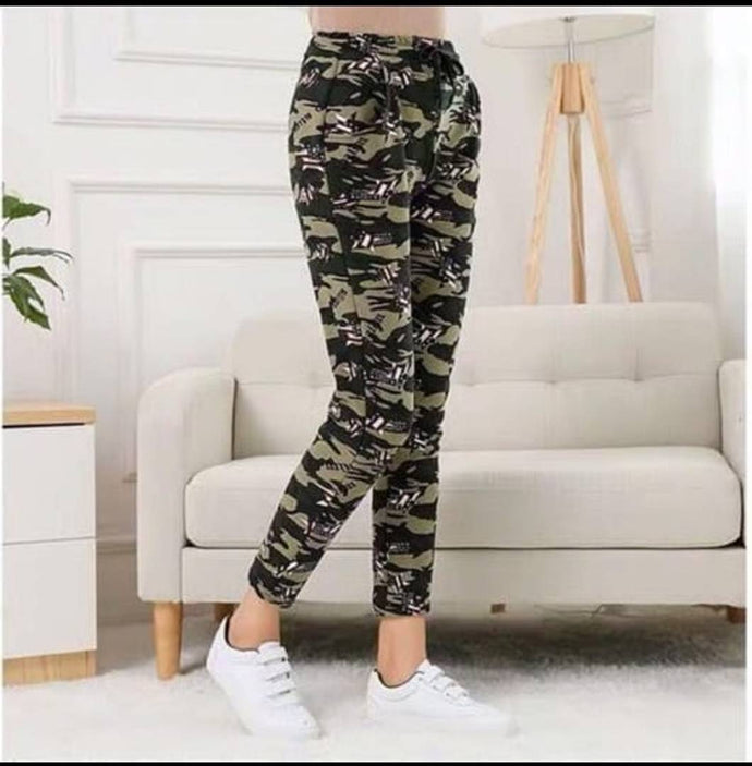 Men Cargo Trousers Pants Army Military Camo Print SG-300 - Camo Grey