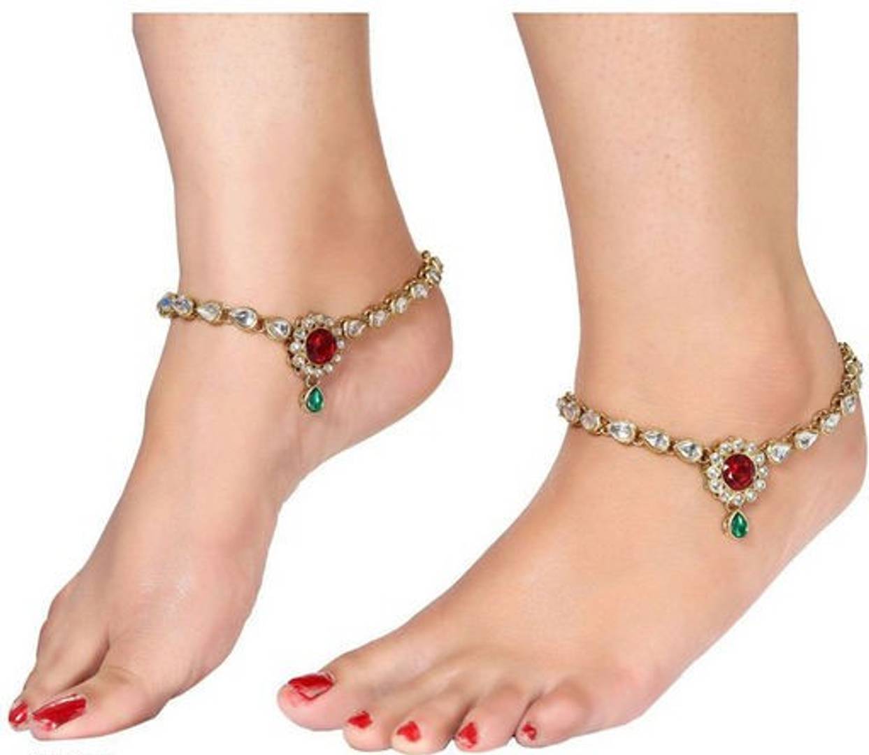 Ladies Beautiful Alloy Anklets