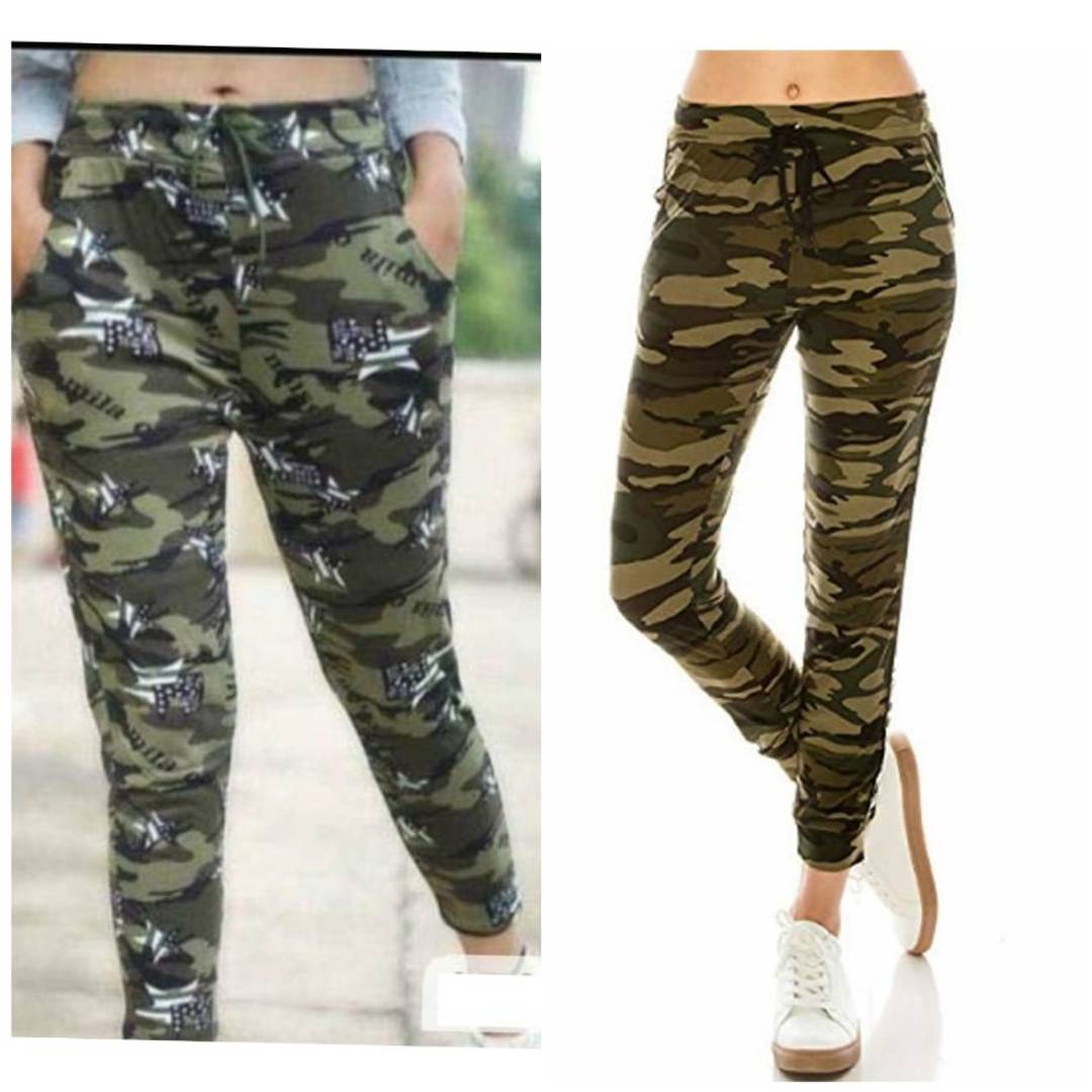 Exotic Spandex Camouflage Printed Jeggings Combo Of 2