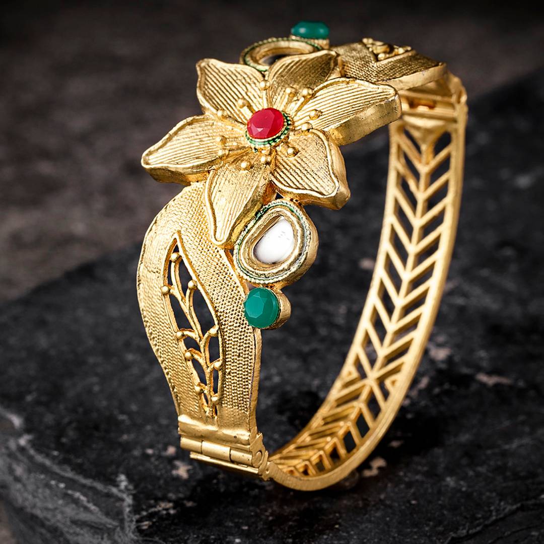 Lavish Gold Plated Kada For Women - Main Image
