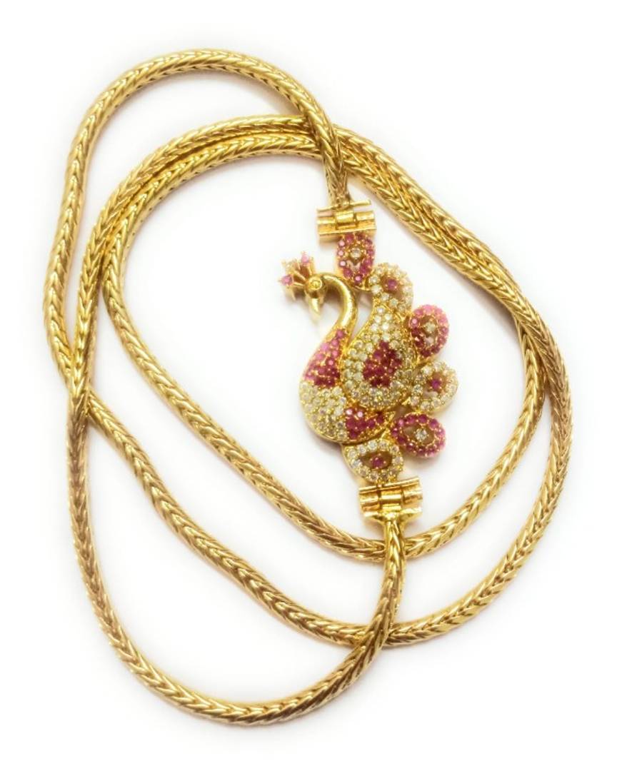 Gold Plated Temple Necklace For Women