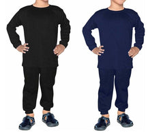 Load image into Gallery viewer, Stylish Solid Cotton Boys Thermal Top Bottom Set(Pack Of 2)