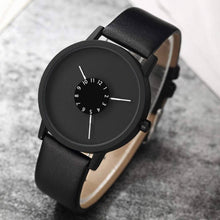 Load image into Gallery viewer, Black Synthetic leather Wrist Watch For Men