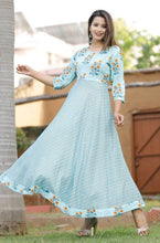 Load image into Gallery viewer, Stylish Rayon Anarkali Printed Gown - SVB Ventures 