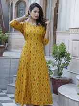 Load image into Gallery viewer, Stylish Rayon Anarkali Printed Gown