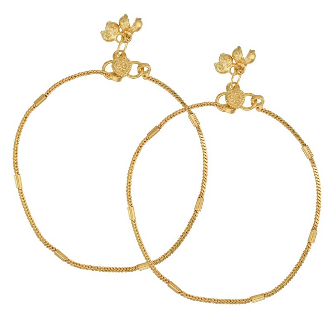 Trendy Gold Plated Anklet for Women