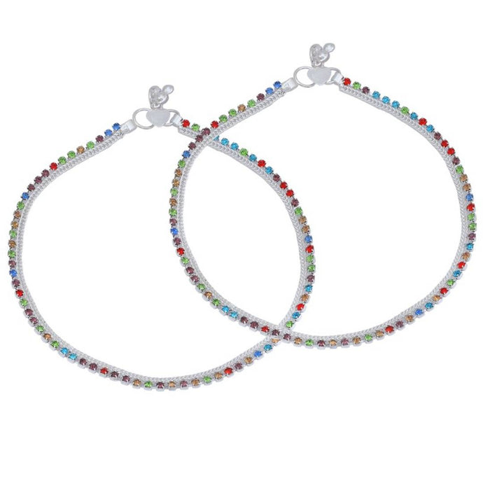 Trendy Silver Plated Anklet for Women