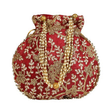 Load image into Gallery viewer, Designer Rajasthani Style Royal Silk Potli
