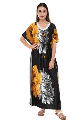 Women's Multicolored printed Kaftan Nightwear