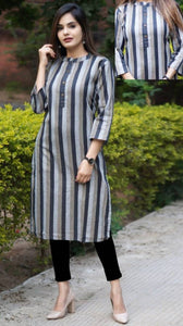 Women Stylish Cotton Solid Kurta