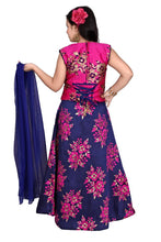 Load image into Gallery viewer, Girls’ Pink Silk Party Wear Lehenga Choli