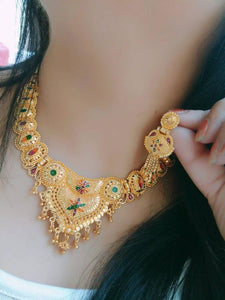 GOLD PLATED JEWEIIERY SET FOR WOMEN