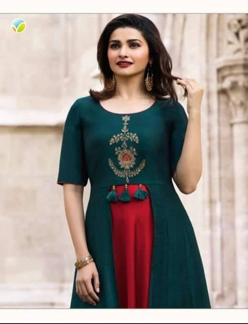 Women’s Printed Rayon Layered Kurti - SVB Ventures 