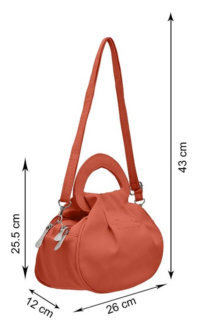 Elegant PU Handbag With Sling Strap