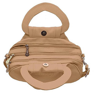 Elegant PU Handbag With Sling Strap