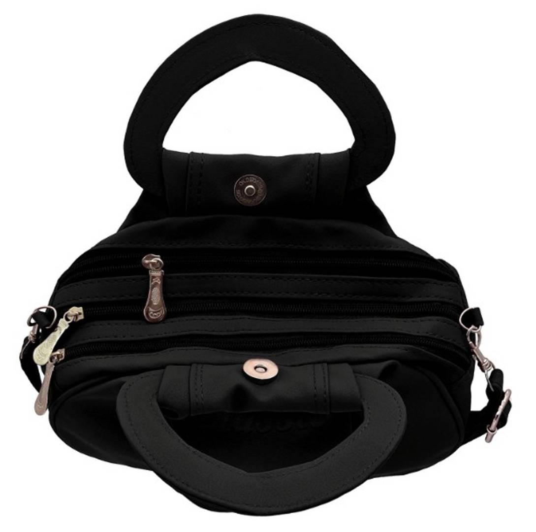 Elegant PU Handbag With Sling Strap