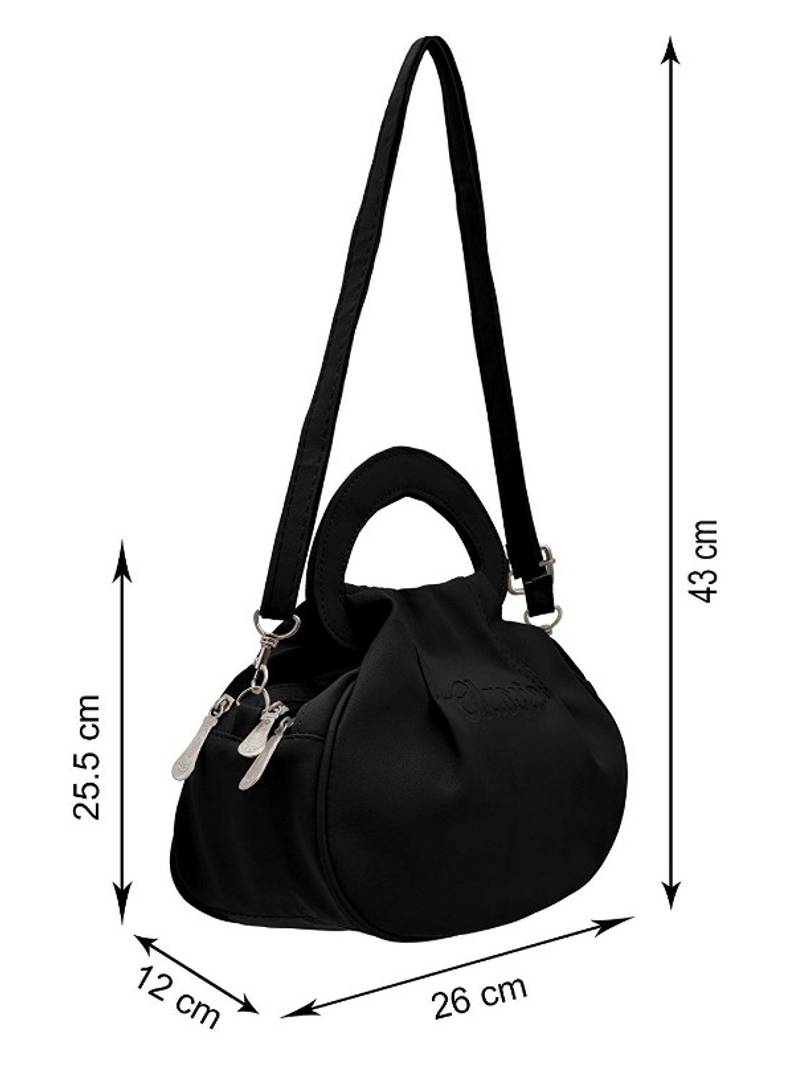 Elegant PU Handbag With Sling Strap