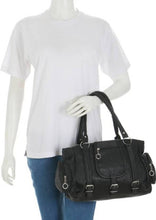 Load image into Gallery viewer, Black PU Handbag With 2 Compartment stylish choice