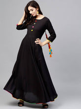 Load image into Gallery viewer, 14KG Rayon Long Anarkali Solid Gown