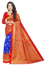 Load image into Gallery viewer, Women Beautiful Multicolored Mysore Silk Saree with Blouse piece