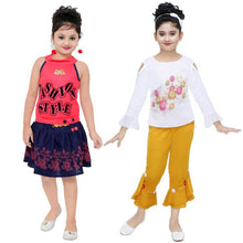 Load image into Gallery viewer, Girls Midi/Knee Length Party Dress (PACK OF 2)