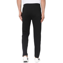 Load image into Gallery viewer, Men&#39;s Black Cotton Printed Regular Track Pants