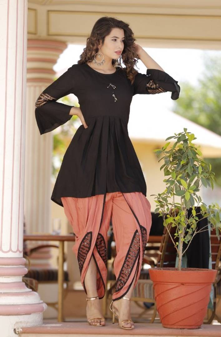 Punjabi Suits : Black georgette embroidery and mirror work ...
