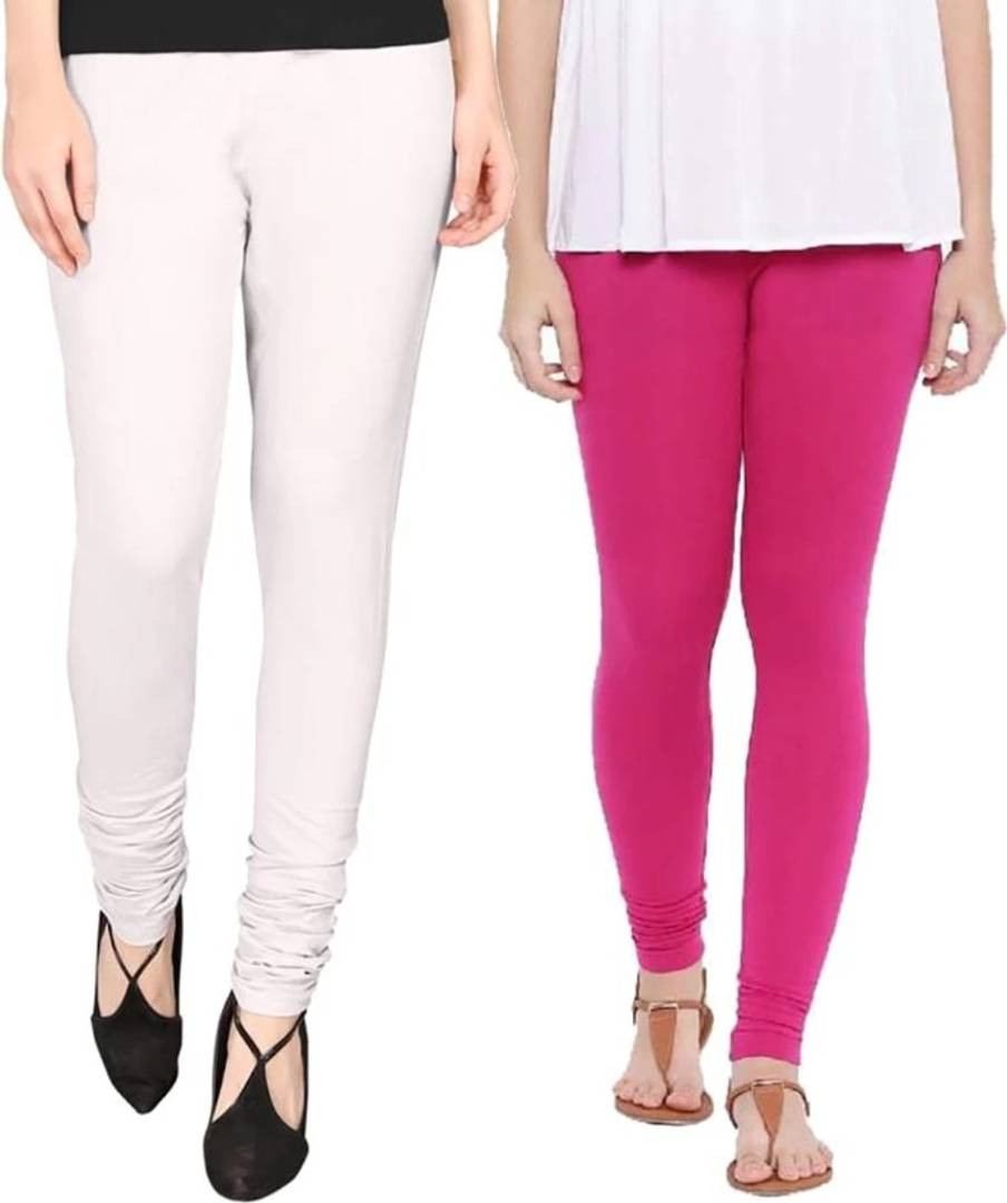 Stylish Cotton Leggings For Women Pack of 2