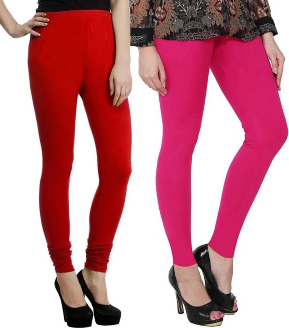 Stylish Cotton Leggings For Women Pack of 2