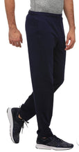 Load image into Gallery viewer, Men&#39;s Blue Solid Polycotton Regular Trackpants