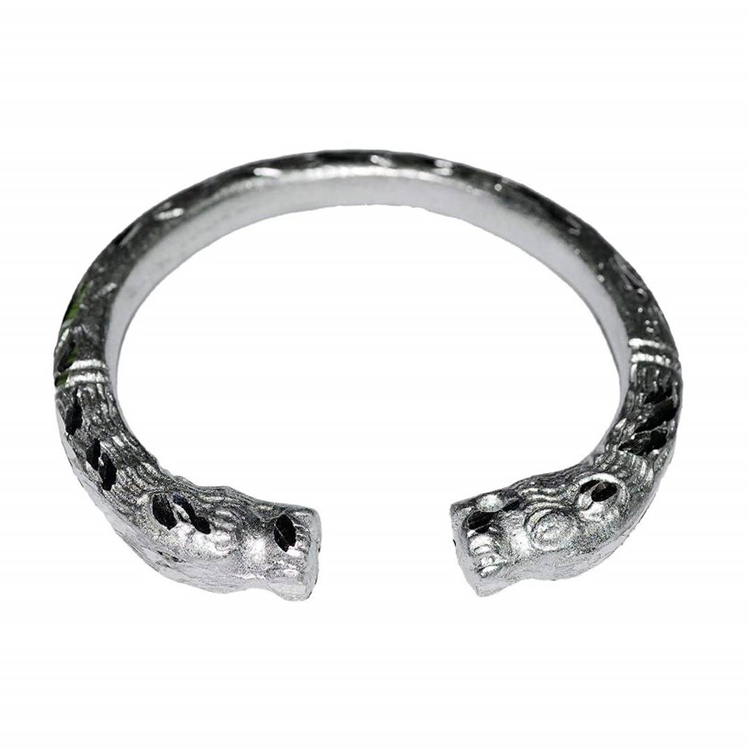 TRENDY MEN'S BAHUBALI BRACELET-SILVER COLOUR