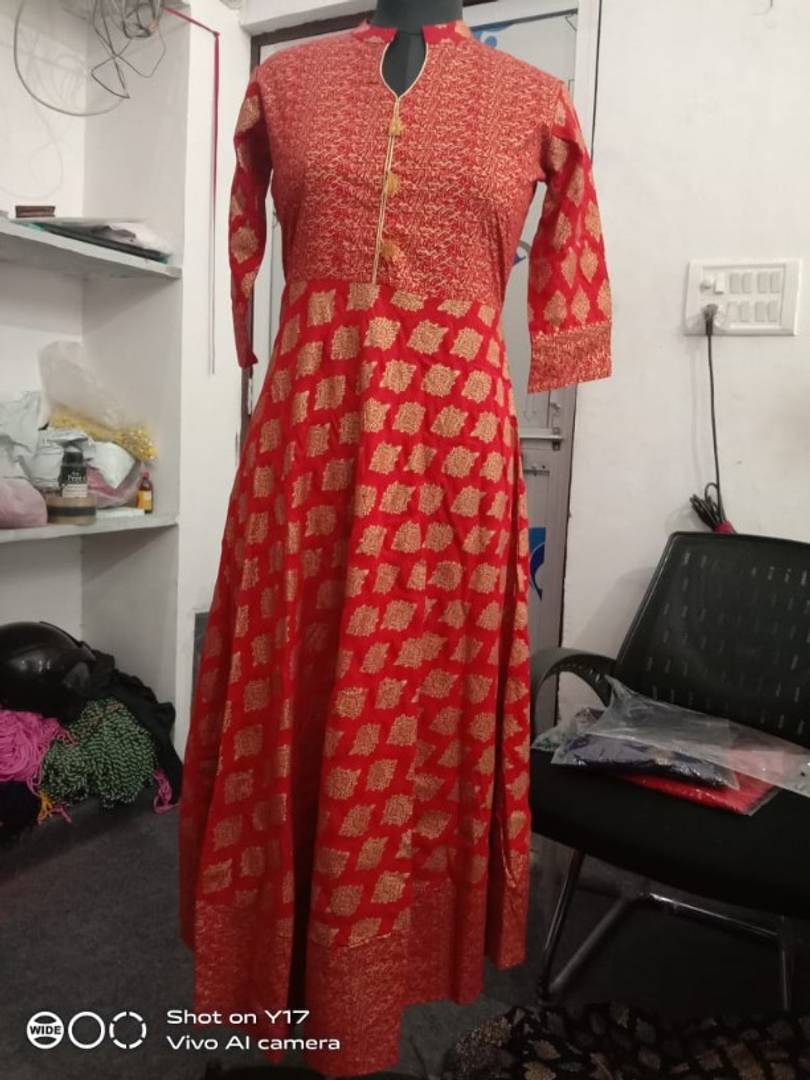 Women's Rayon Printed Anarkali Kurta