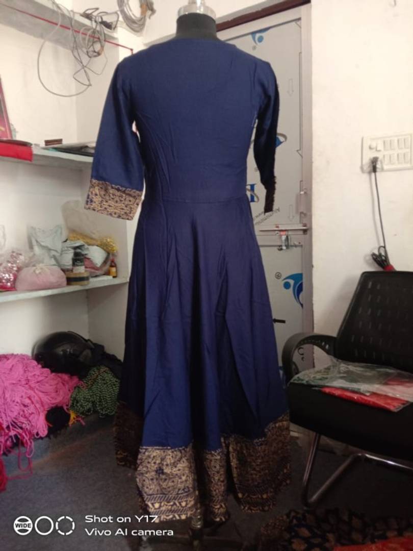 Women's Rayon Printed Anarkali Kurta