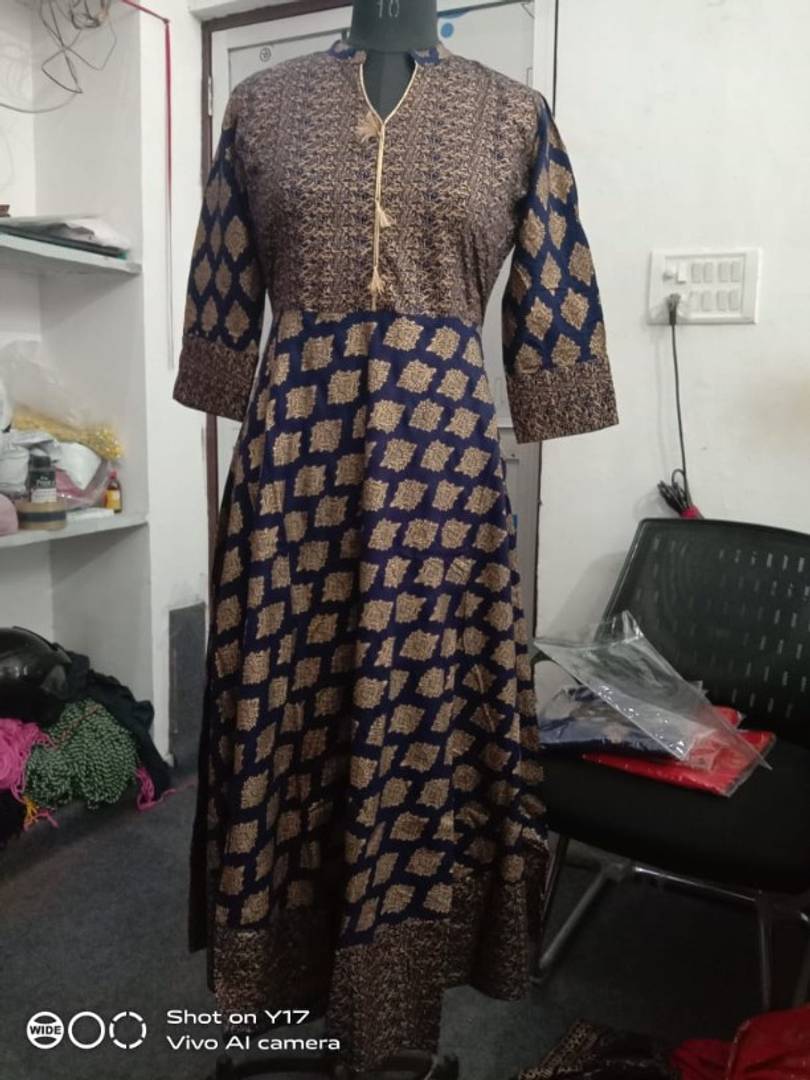 Women's Rayon Printed Anarkali Kurta - SVB Ventures 