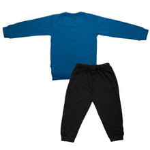 Load image into Gallery viewer, Classy Blue Cotton Blend Printed Top And Pant Set For Kids