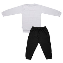 Load image into Gallery viewer, Classy White Cotton Blend Printed Top And Pant Set For Kids