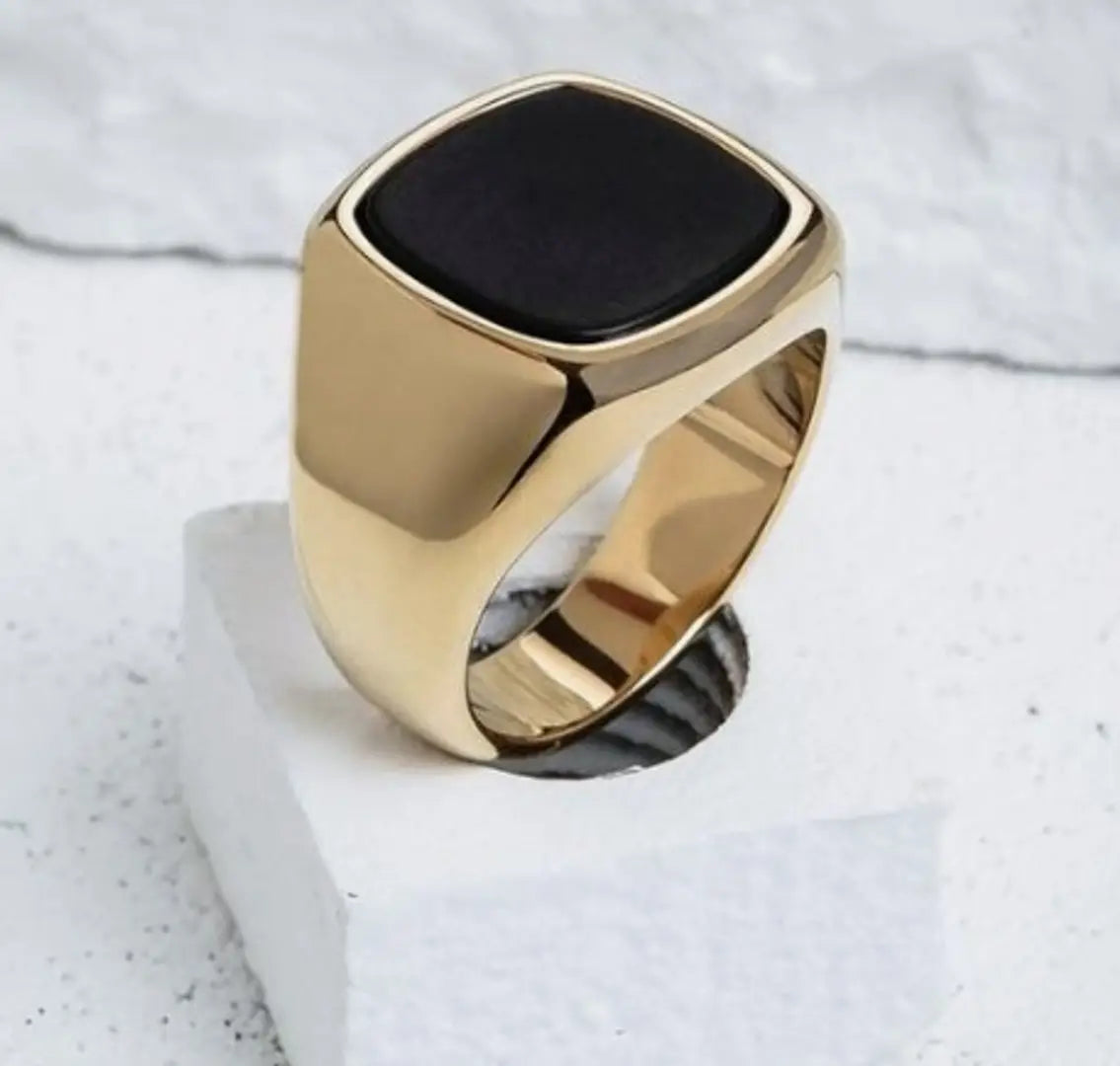 Golden Stainless Steel Ring