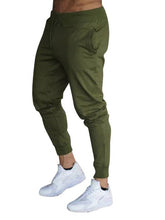 Load image into Gallery viewer, Men&#39;s Olive Solid Polycotton Joggers